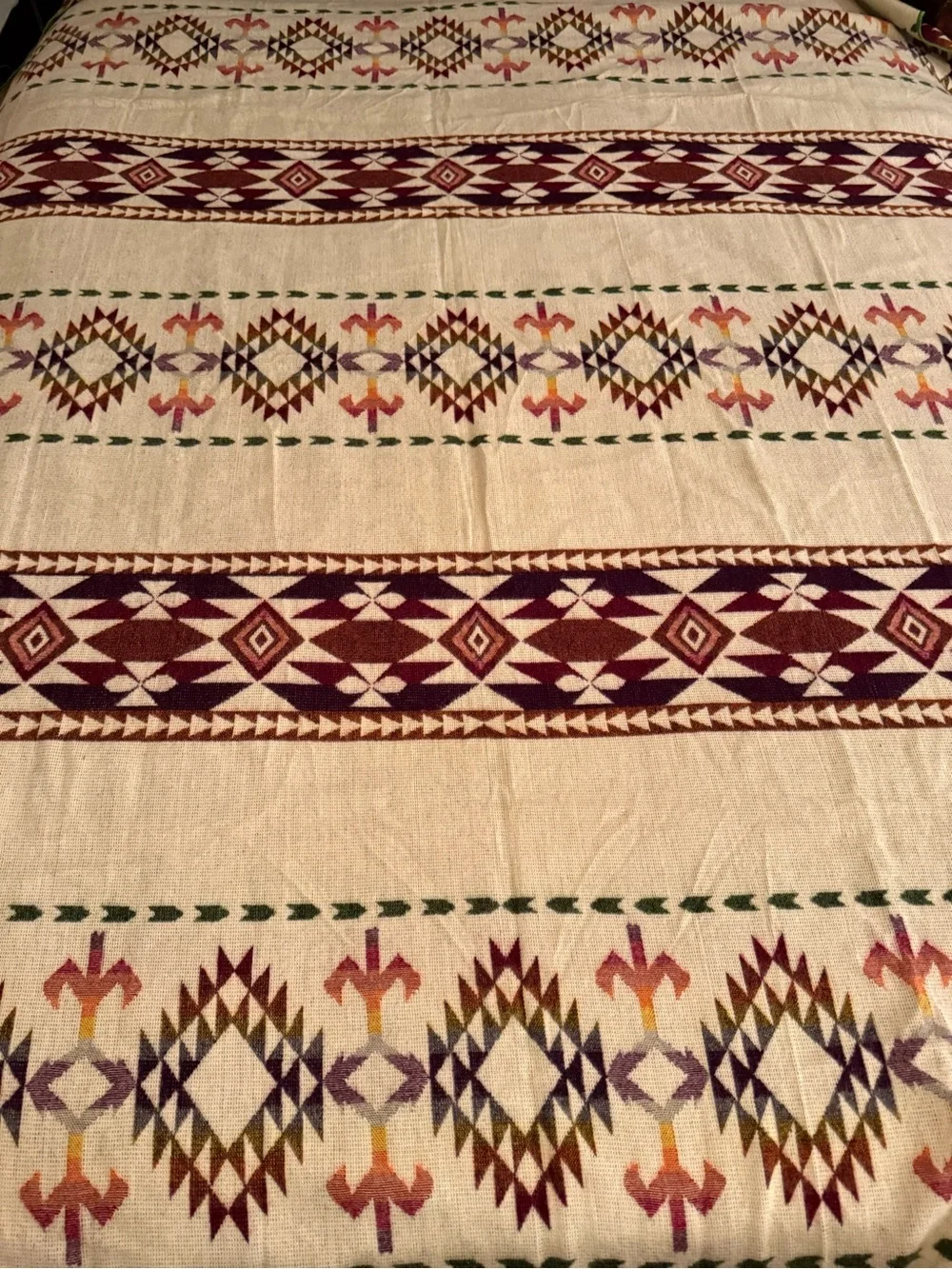 Handmade Alpaca blanket reversible